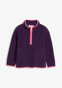 Sale weicher Fleecepullover mit Kontrastdetails Kinder Mädchen 2-8 Jahre·Sweat & Strick