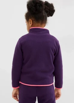 Sale weicher Fleecepullover mit Kontrastdetails Kinder Mädchen 2-8 Jahre·Sweat & Strick