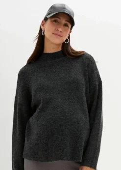 Damen bonprix Bekleidung·Blazer|Nachhaltigere Materialien|Weicher Umstands-und Stillpullover mit Schlitz