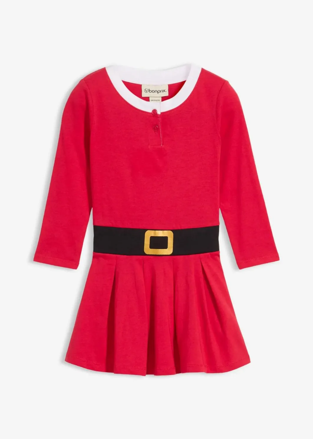 Kinder bonprix Mädchen 2-8 Jahre·Nachhaltigere Materialien|Mädchen 9-16 Jahre·Nachhaltigere Materialien|Weihnachtliches Jerseykleid aus reiner Baumwolle