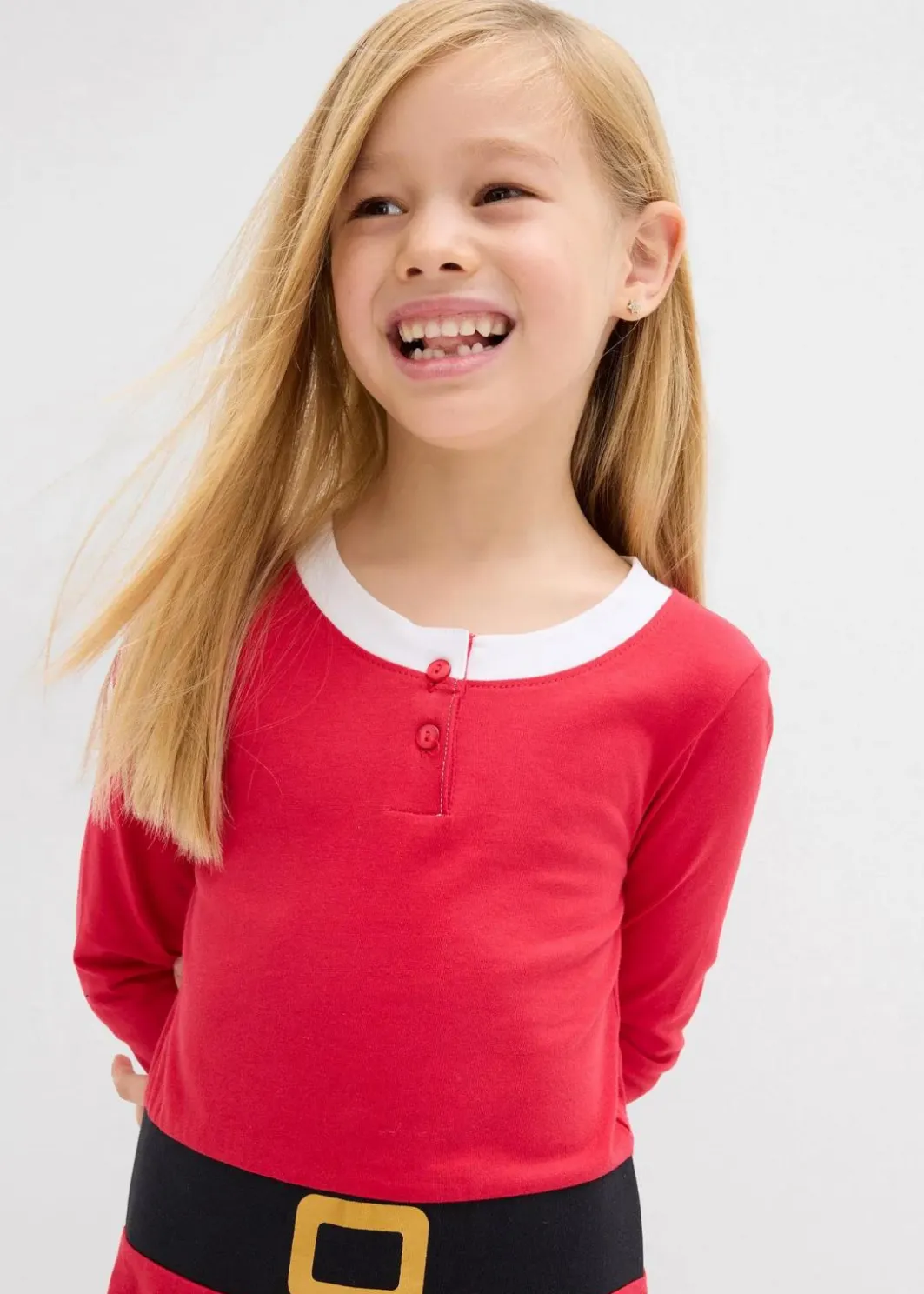 Kinder bonprix Mädchen 2-8 Jahre·Nachhaltigere Materialien|Mädchen 9-16 Jahre·Nachhaltigere Materialien|Weihnachtliches Jerseykleid aus reiner Baumwolle
