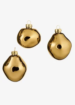 Clearance Weihnachtskugeln in organischen Formen (3er Pack) Weihnachtsdeko & -Textilien·Dekoration|Weihnachtsdeko & -Textilien·Weihnachtskugeln