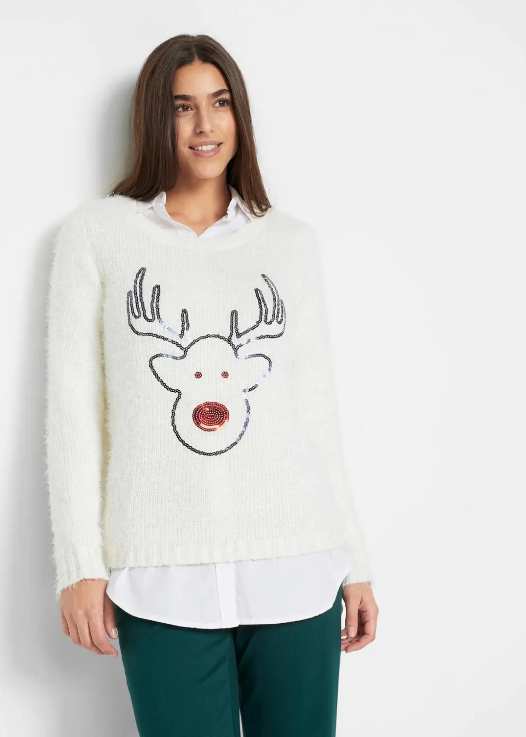 Damen bonprix Bekleidung·Umstandsmode|Bekleidung·Jeans|Weihnachtspullover