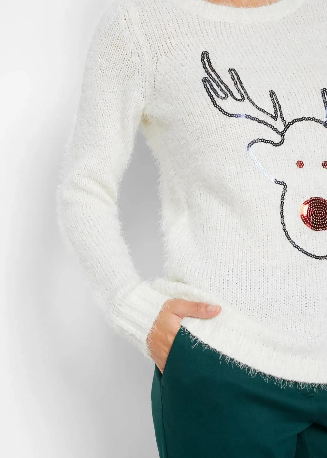 Damen bonprix Bekleidung·Umstandsmode|Bekleidung·Jeans|Weihnachtspullover