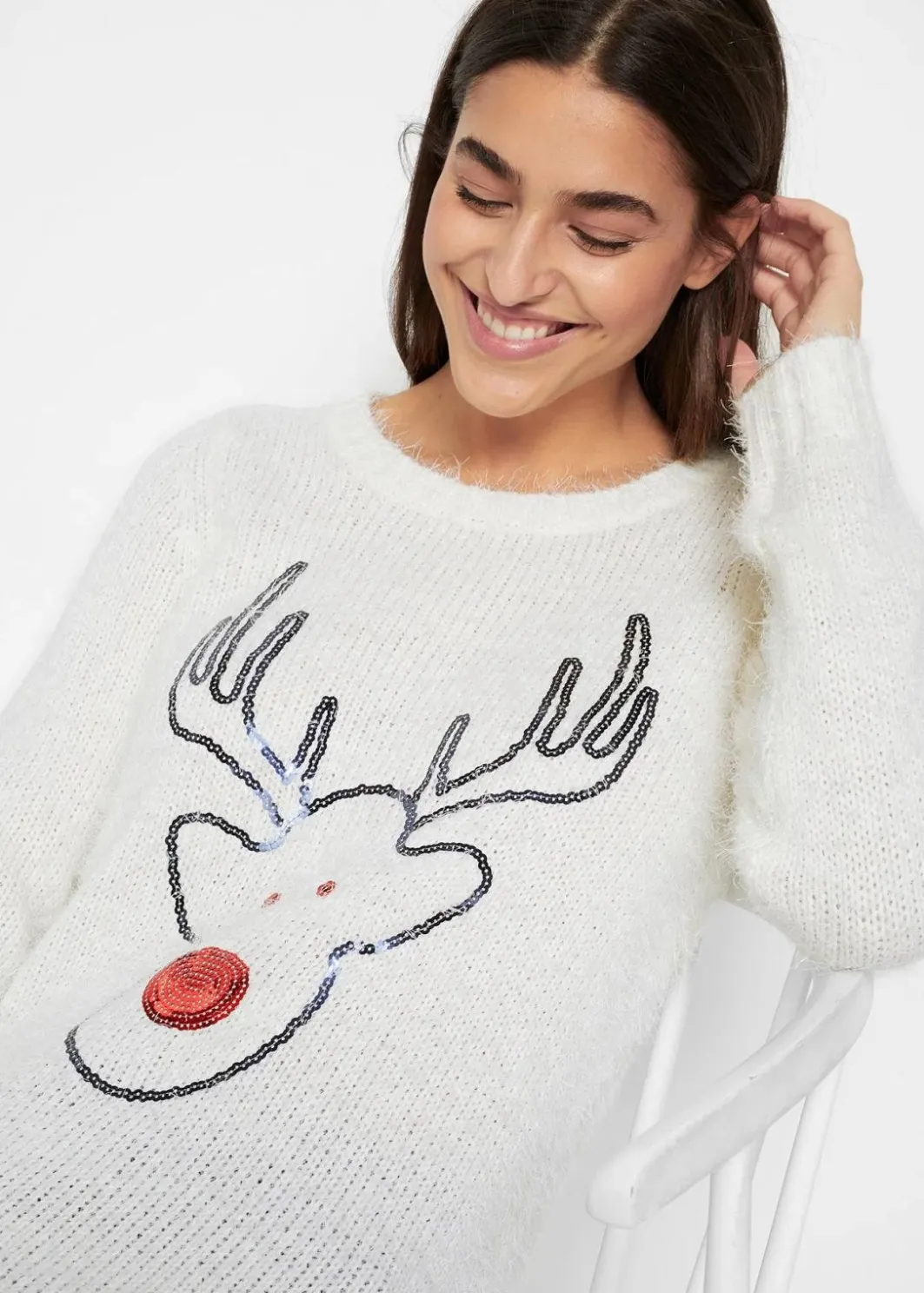 Damen bonprix Bekleidung·Umstandsmode|Bekleidung·Jeans|Weihnachtspullover