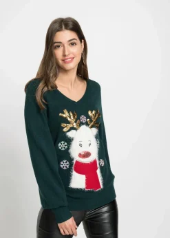 Clearance Weihnachts-Pullover Damen Bekleidung·Umstandsmode|Bekleidung·Jeans