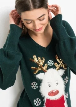 Clearance Weihnachts-Pullover Damen Bekleidung·Umstandsmode|Bekleidung·Jeans