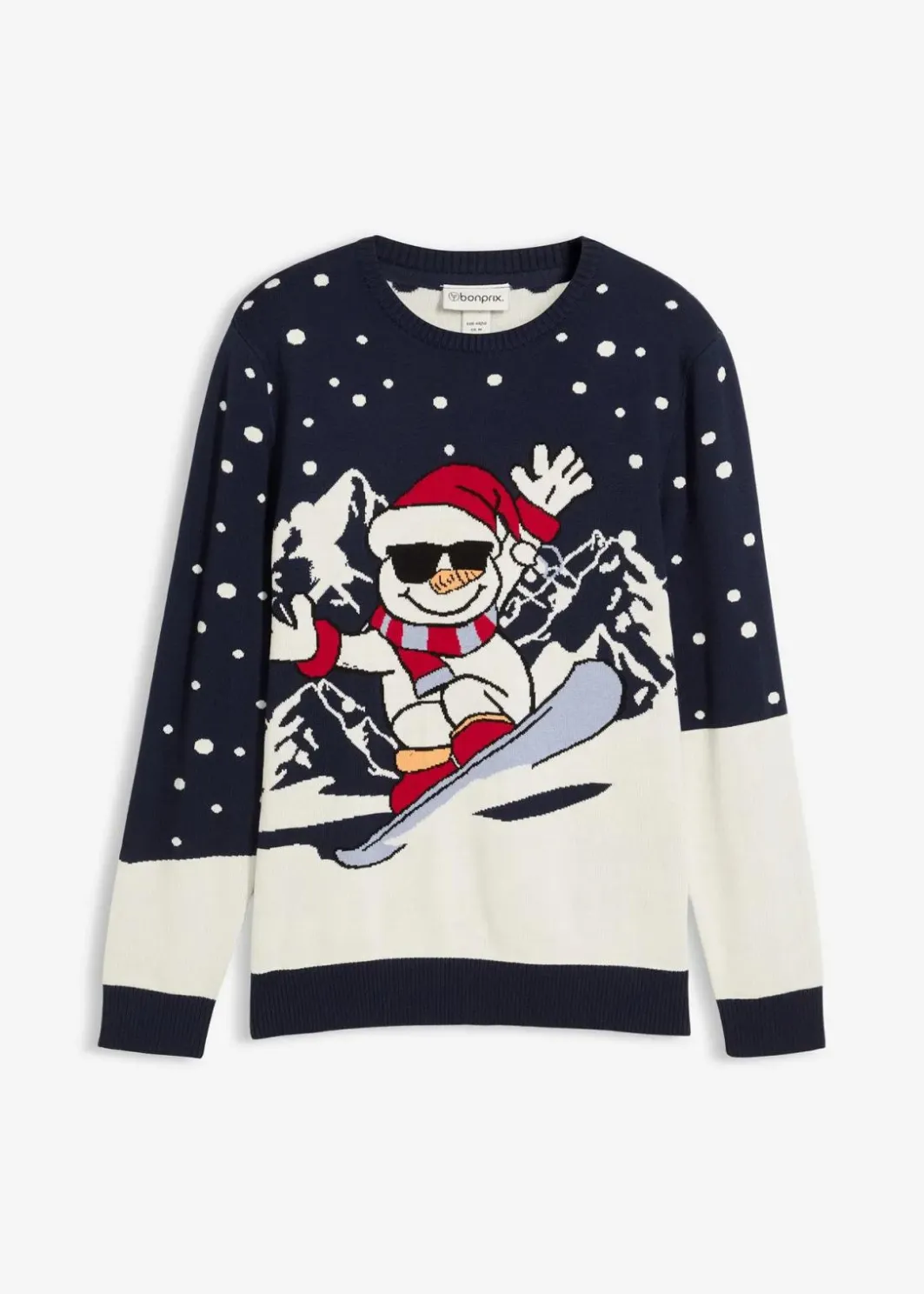 Herren bonprix Große Größen|Pullover & Strickjacken|Weihnachtspullover mit Baumwolle