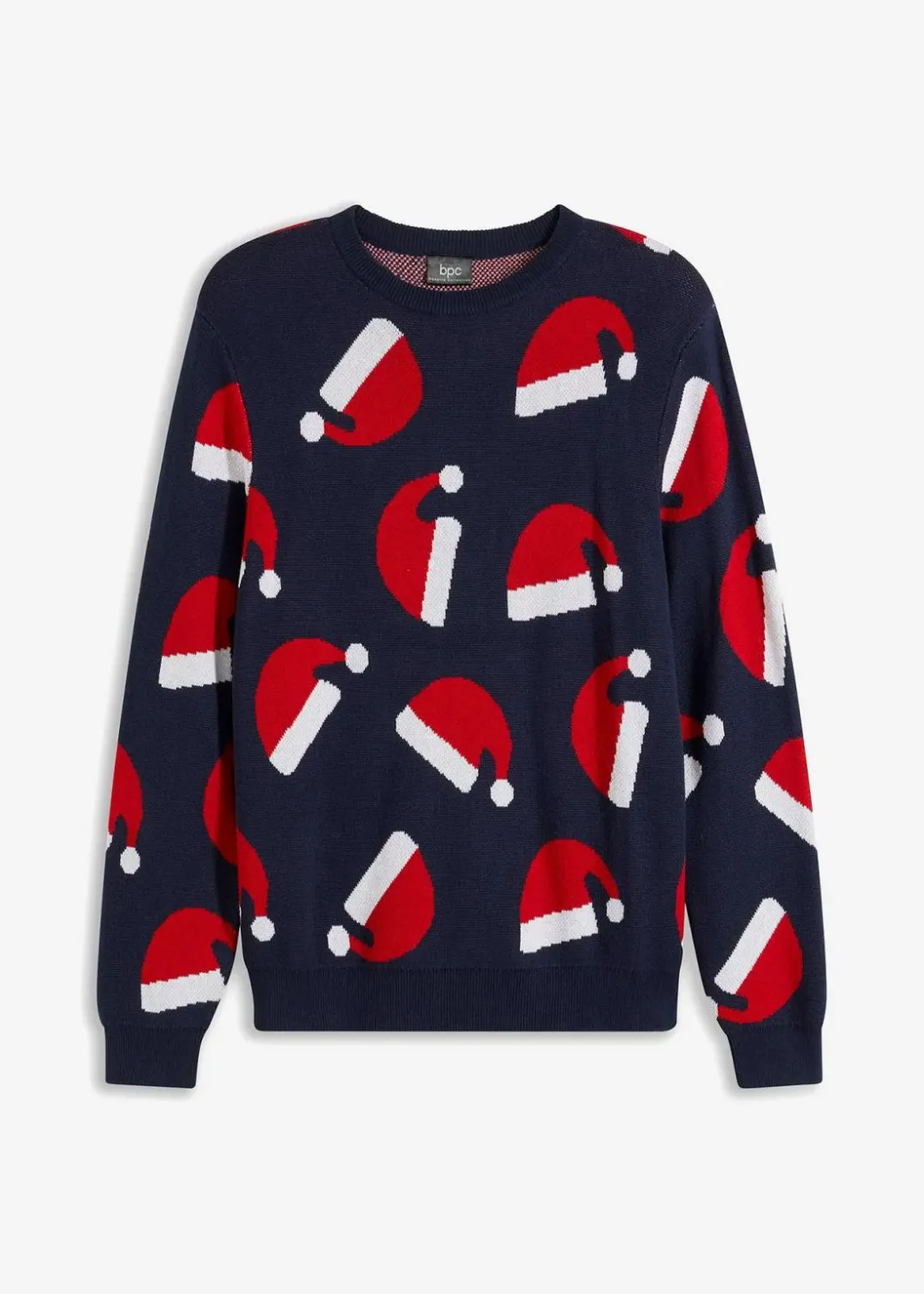 Herren bonprix Pullover & Strickjacken|Große Größen|Weihnachtspullover mit Baumwolle