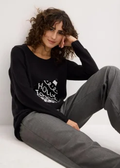 Sale Weihnachtspullover mit Wendepailletten Damen Bekleidung·Umstandsmode|Bekleidung·Jeans