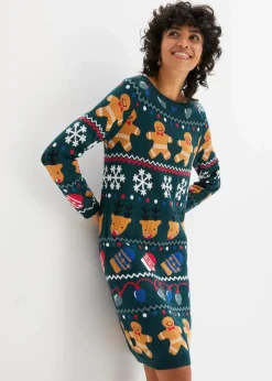 Damen bonprix Bekleidung·Umstandsmode|Kleider|Weihnachts-Strickkleid