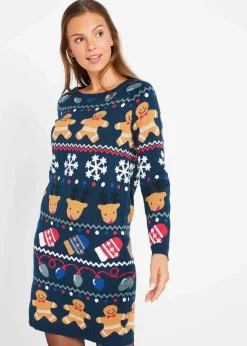 Damen bonprix Bekleidung·Umstandsmode|Kleider|Weihnachts-Strickkleid