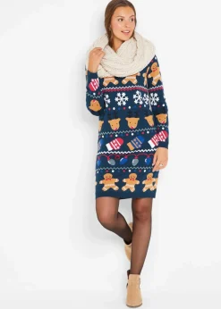 Damen bonprix Bekleidung·Umstandsmode|Kleider|Weihnachts-Strickkleid