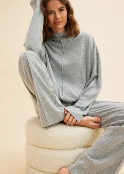 New Weit geschnittener Loungewear Hausanzug aus weicher Qualität Damen Homewear