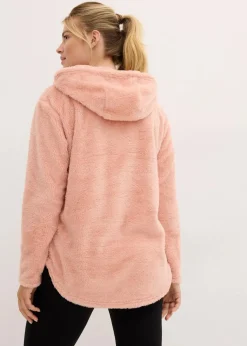 Online Weit geschnittener Loungewear Kuschel-Fleece Longpullover Damen Wäsche·Homewear|Bekleidung·Strickmode