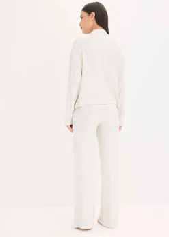 Damen bonprix Wäsche·Homewear|Wäsche·Nachtwäsche|Weit geschnittener Loungewear Hausanzug aus weicher Rippe