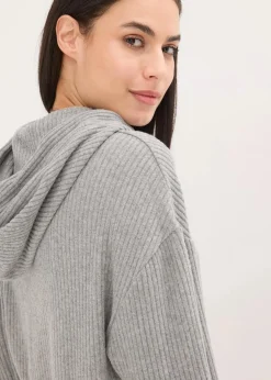 Damen bonprix Wäsche·Homewear|Wäsche·Nachtwäsche|Weit geschnittener Loungewear Hausanzug aus weicher Rippe