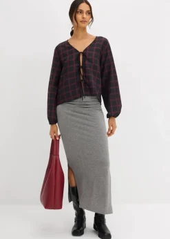New Weite Bluse aus softer Viskose Damen Blusen & Tuniken|Zweiteiler & Sets