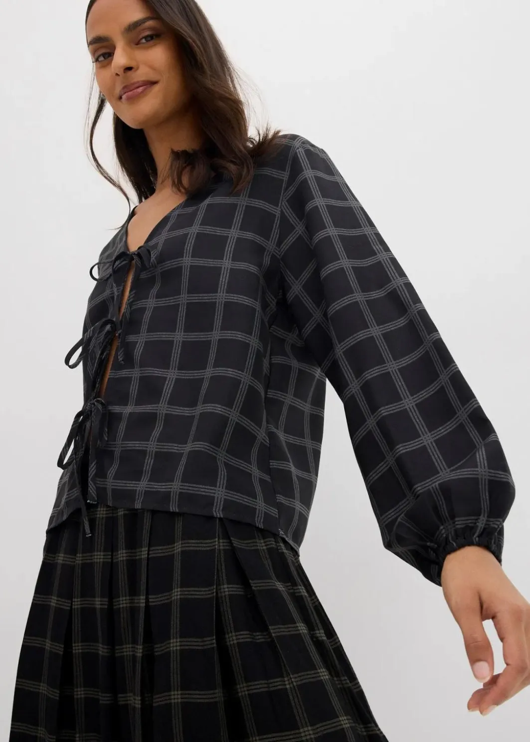Best Weite Bluse aus softer Viskose Damen Zweiteiler & Sets|Blusen & Tuniken