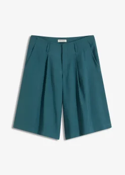 Damen bonprix Bekleidung·Outdoorbekleidung|Bekleidung·Kleider|Weite Bundfalten Bermuda