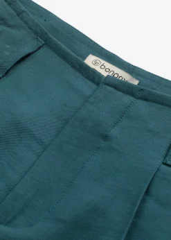 Damen bonprix Bekleidung·Outdoorbekleidung|Bekleidung·Kleider|Weite Bundfalten Bermuda