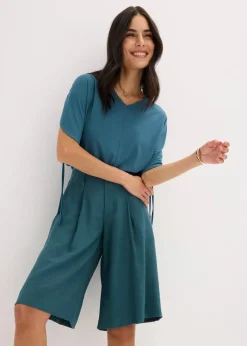 Damen bonprix Bekleidung·Outdoorbekleidung|Bekleidung·Kleider|Weite Bundfalten Bermuda
