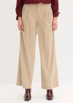 Damen bonprix Hosen|Bekleidung·Kleider|Weite Bundfaltenhose