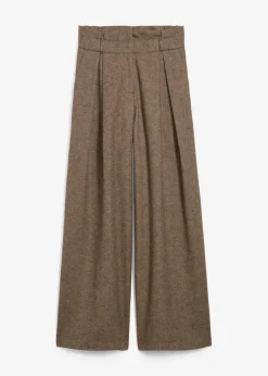Damen bonprix Bekleidung·Kleider|Premium|Weite Bundfaltenhose mit weichem Wollanteil