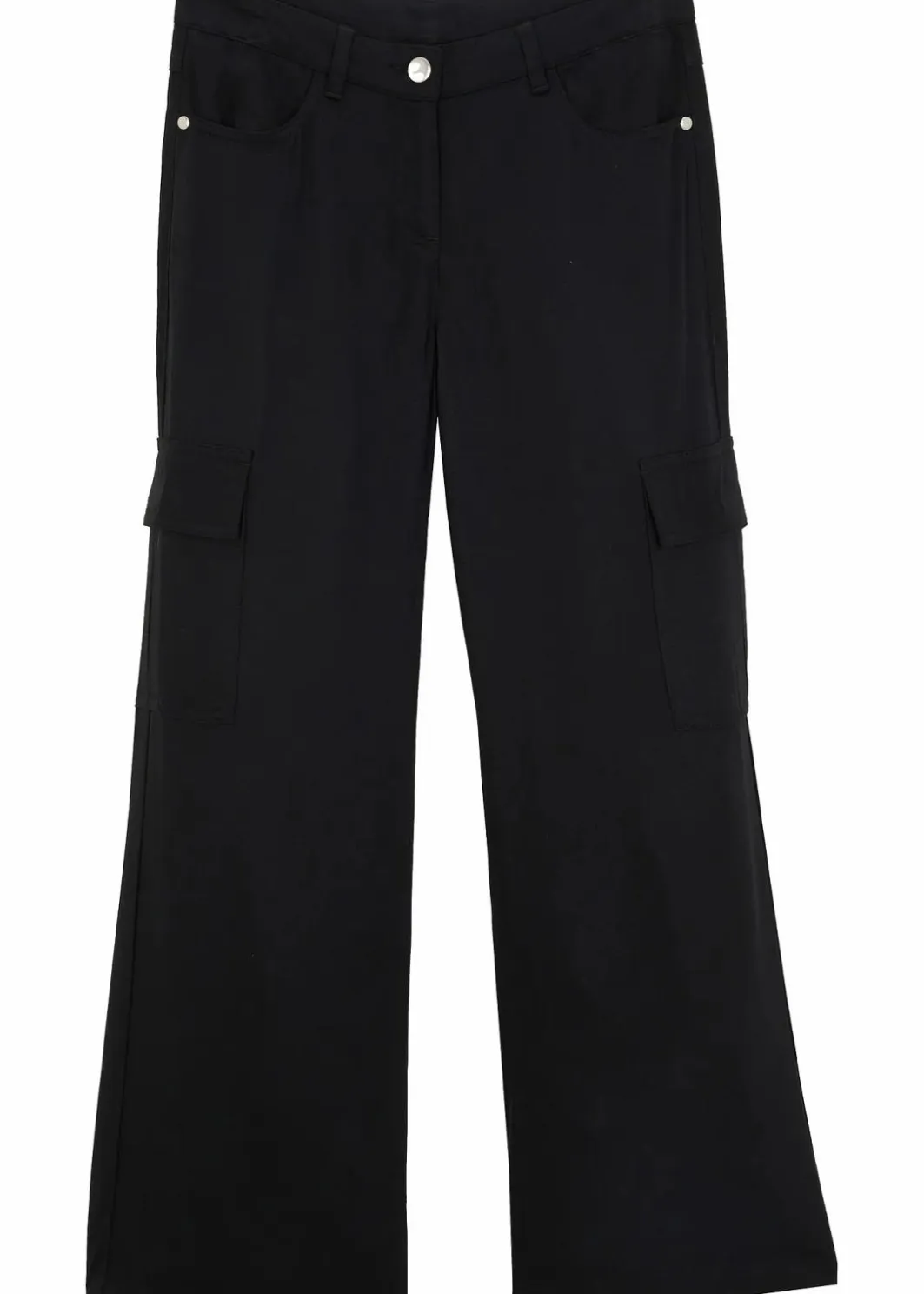 Kinder bonprix Mädchen 9-16 Jahre·Hosen & Leggings|Weite Cargohose aus fließender Viskose