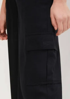 Kinder bonprix Mädchen 9-16 Jahre·Hosen & Leggings|Weite Cargohose aus fließender Viskose