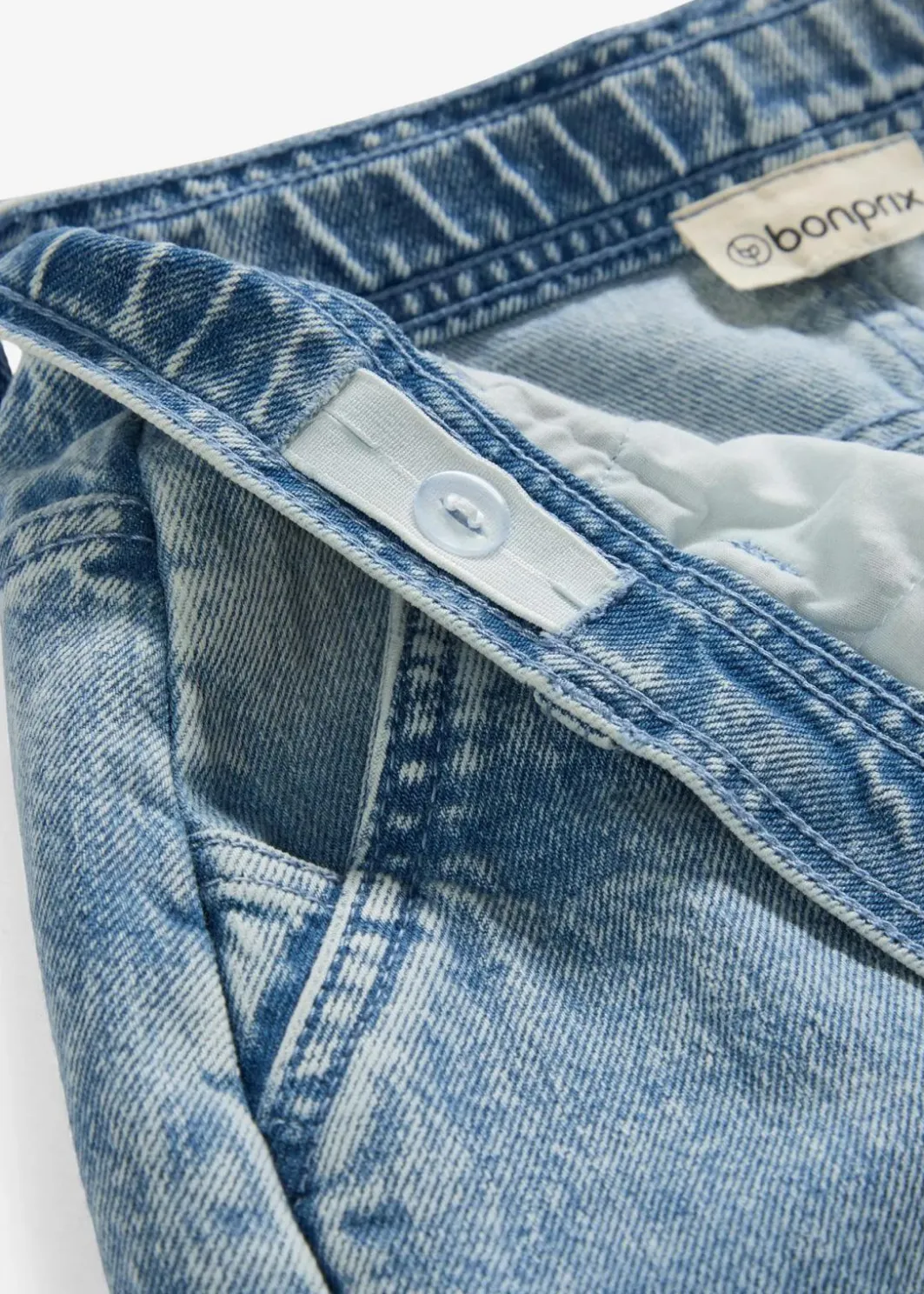 Kinder bonprix Mädchen 9-16 Jahre·Jeans|Weite Cargo-Jeans Mid Waist