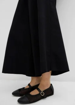 Damen bonprix Hosen|Zweiteiler & Sets|Weite Culotte aus reiner Baumwolle