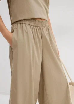 Damen bonprix Bekleidung·Kleider|Zweiteiler & Sets|Weite Culotte aus reiner Baumwolle