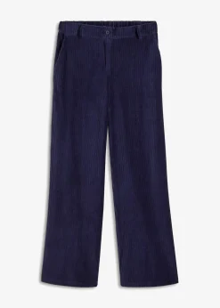 New Weite Hose aus Ripp-Samt Damen Bekleidung·Kleider|Hosen