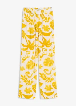 Damen bonprix Bekleidung·Kleider|Hosen|Weite Hose aus strukturierter Viskose