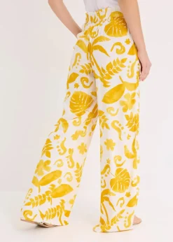 Damen bonprix Bekleidung·Kleider|Hosen|Weite Hose aus strukturierter Viskose