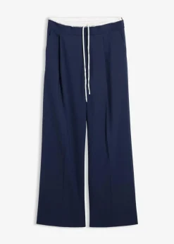 Damen bonprix Hosen|Bekleidung·Kleider|Weite Hose aus Viskose-Mix