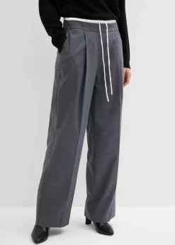 Outlet Weite Hose aus Viskose-Mix Damen Bekleidung·Kleider|Hosen