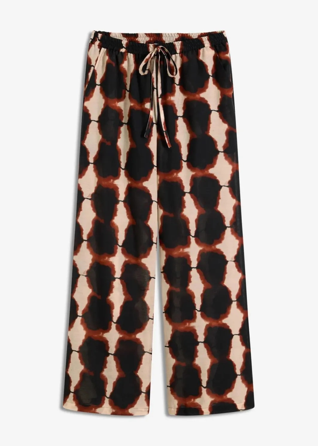 Sale weite Hose mit Batik-Print Damen Bekleidung·Kleider|Zweiteiler & Sets
