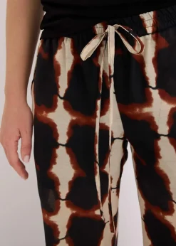 Sale weite Hose mit Batik-Print Damen Bekleidung·Kleider|Zweiteiler & Sets