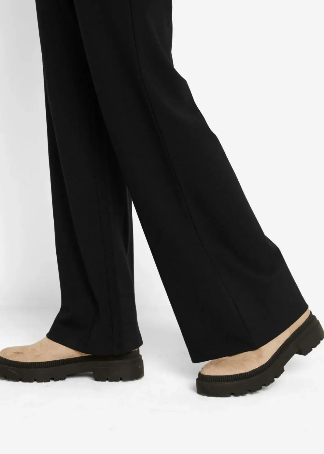 Damen bonprix Bekleidung·Kleider|Hosen|Weite Hose mit Gummibund aus Viskosemix