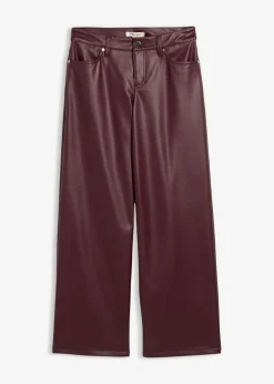 New Weite Lederimitat-Hose Damen Bekleidung·Kleider|Hosen