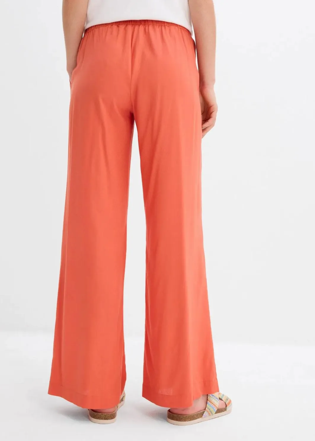 Outlet Weite Palazzo-Hose mit Bequembund Damen Bekleidung·Kleider|Hosen