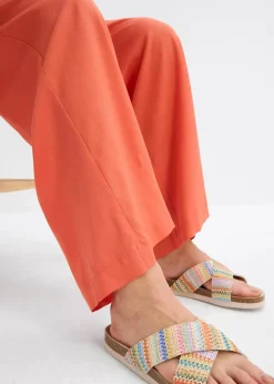 Outlet Weite Palazzo-Hose mit Bequembund Damen Bekleidung·Kleider|Hosen