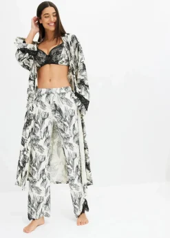 Damen bonprix Wäsche·Nachtwäsche|Nachhaltigere Materialien|Weite Pyjamahose aus softem Viskose-Mix