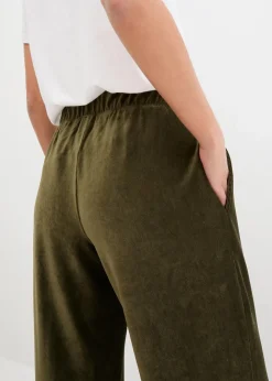 Damen bonprix Bekleidung·Kleider|Hosen|Weite Schlupfhose in Cordoptik