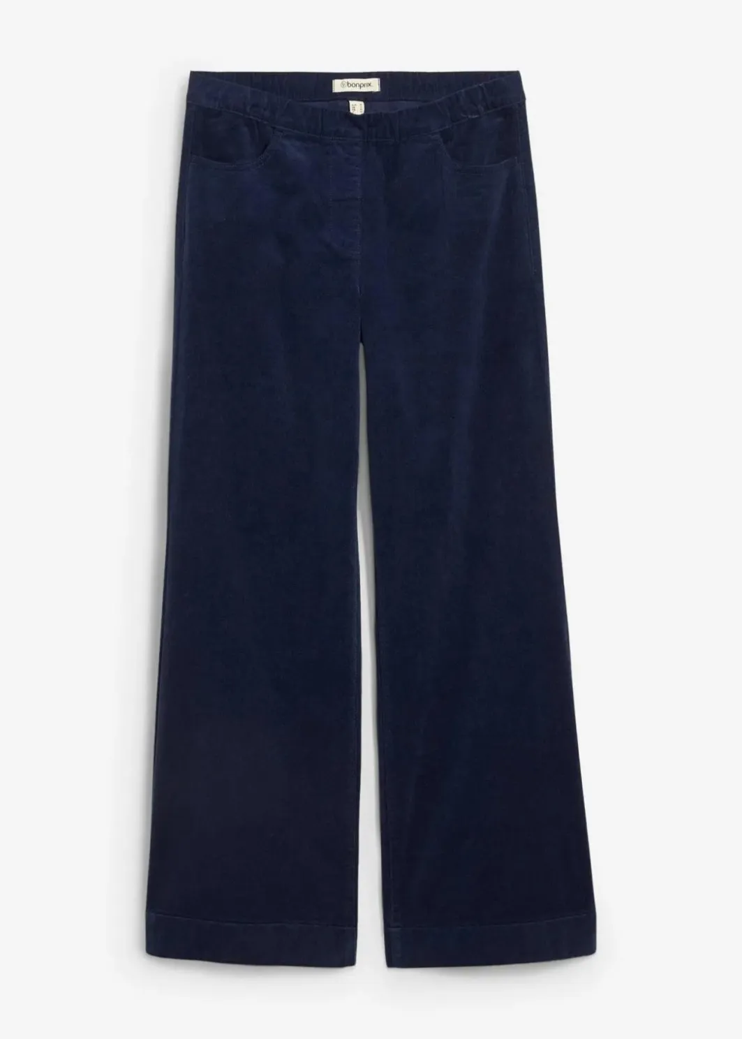 Damen bonprix Hosen|Bekleidung·Kleider|Weite Stretch-Cordhose, High-Waist