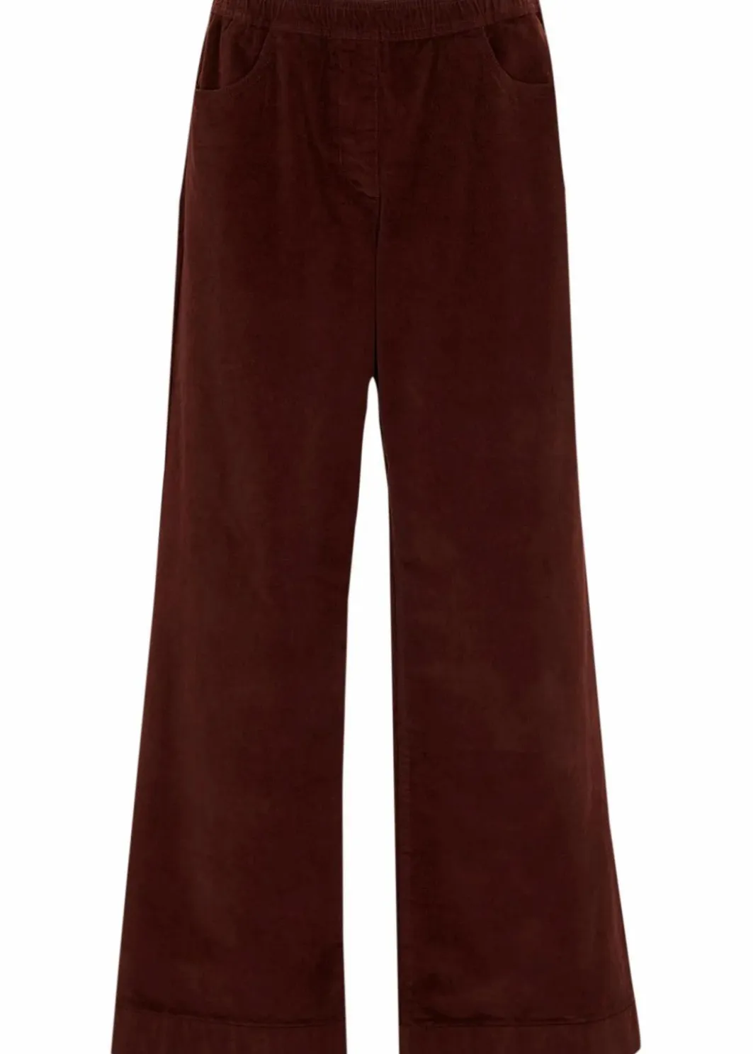 Sale Weite Stretch-Cordhose, High-Waist Damen Bekleidung·Kleider|Hosen