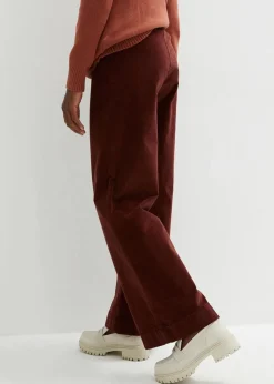 Sale Weite Stretch-Cordhose, High-Waist Damen Bekleidung·Kleider|Hosen