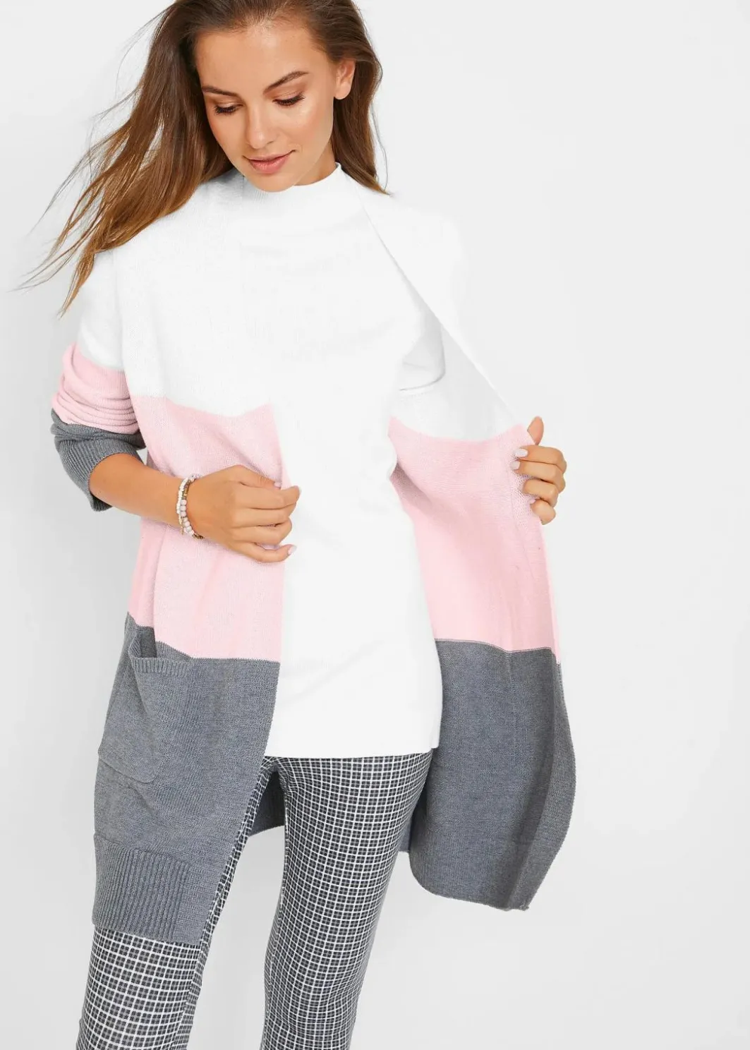 Damen bonprix Bekleidung·Umstandsmode|Bekleidung·Jeans|Weite Strickjacke, Langarm